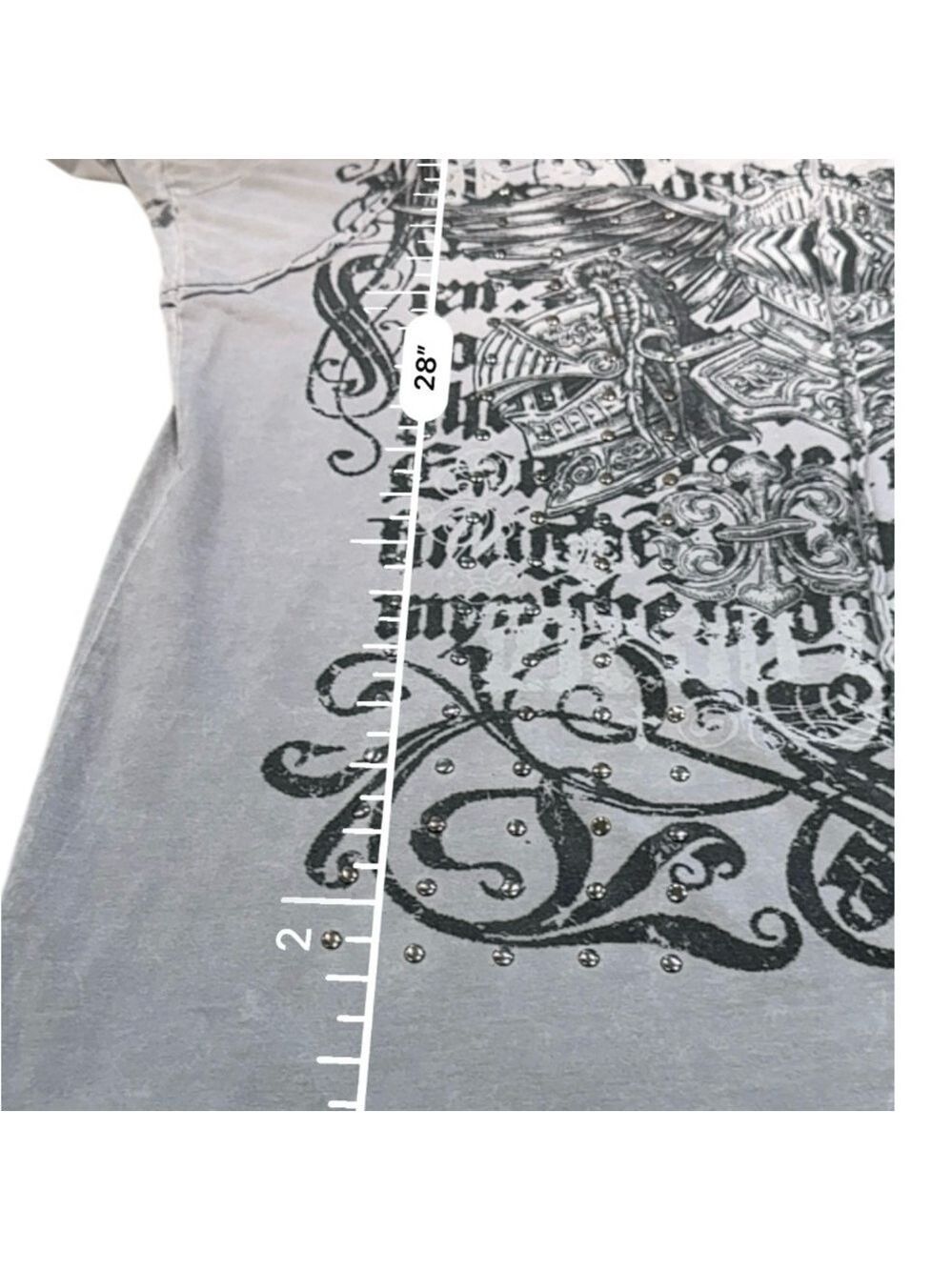 Affliction Mens Graphic Distressed  Short Sleeve T-SHIRT Size XL - Picture 7 of 9
